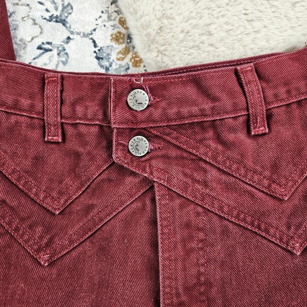 Rocky Mountain Clothing Co Rockies Red Vintage Cotton Denim Jeans Made in USA - Picture 7 of 12